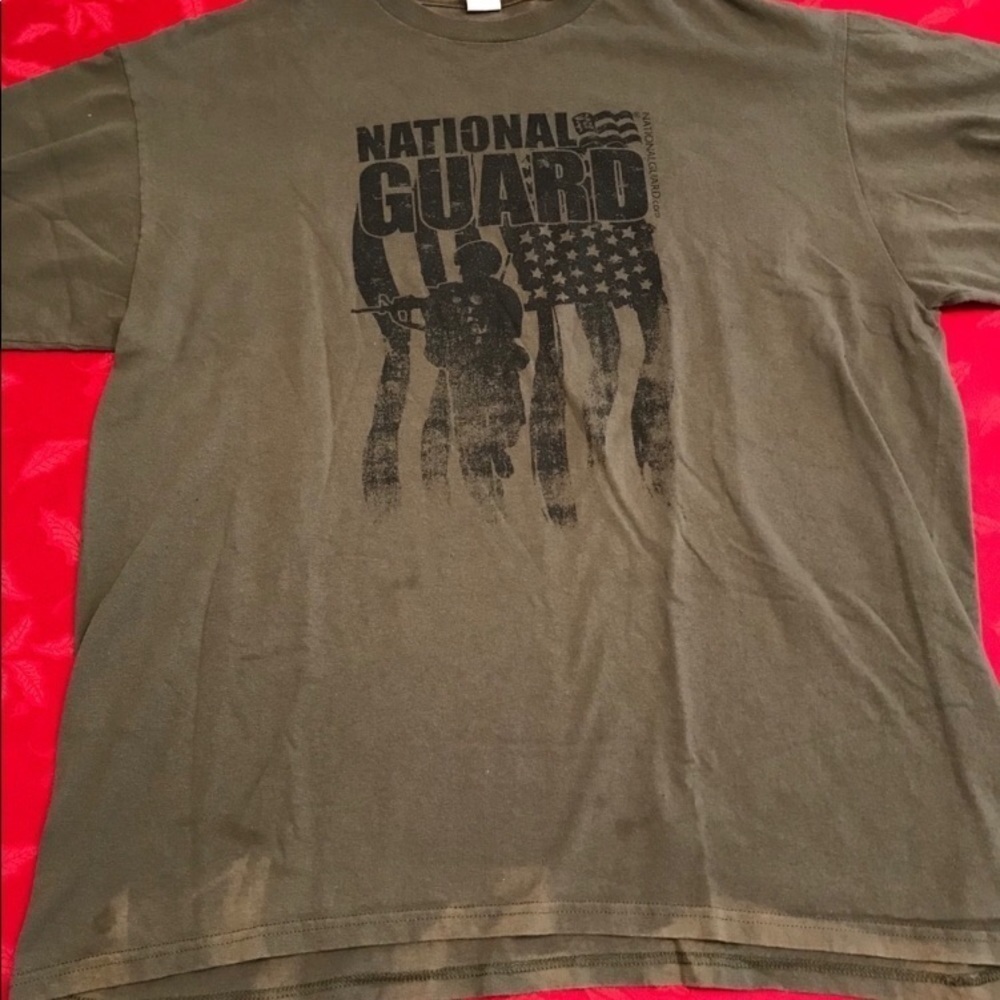 NATIONAL GUARD GREEN SHIRT XL